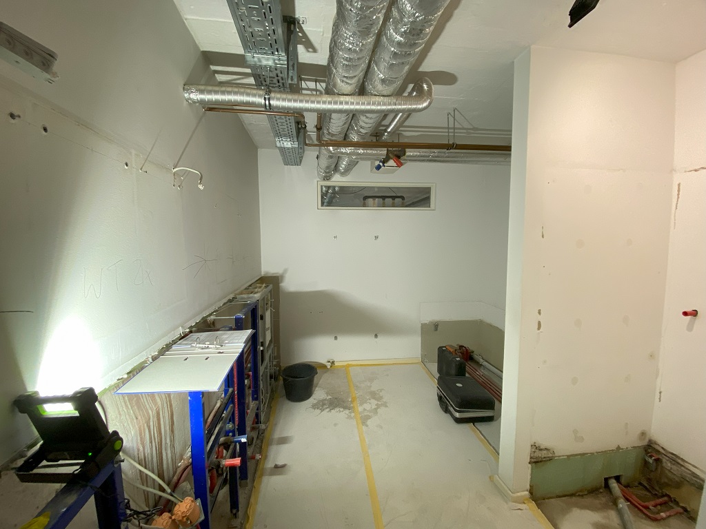 Bad während Renovierung